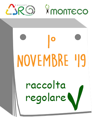 ARO LE1: in occasione della festività del 1° Novembre 2019 raccolta regolare