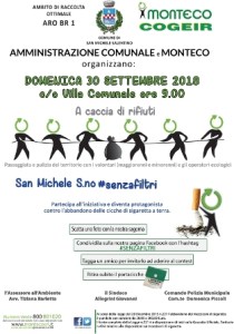 L’Amministrazione Comunale di San Michele Salentino e MONTECO, presentano una serie di iniziative dedicate alla tutela del territorio che si terranno domenica 30 settembre alle ore 9 presso la Villa Comunale